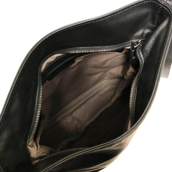 Auth BOTTEGA VENETA Intrecciato - Black Leather B********* Shoulder Bag - Picture 8 of 9